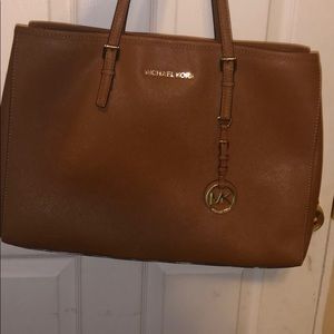 Light brown michael kors tote